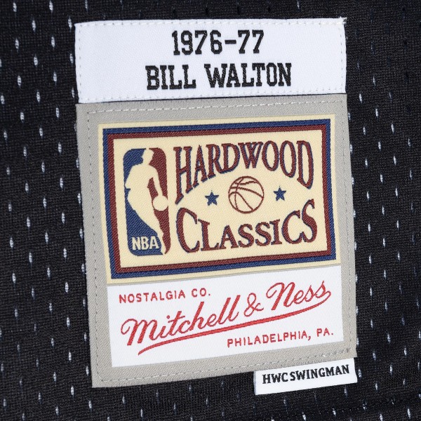 Игровая форма  Bill Walton Portland Trail Blazers Mitchell & Ness Hardwood Classics 1976/77 Split Swingman - Red/Black