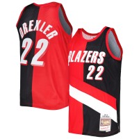 Игровая форма  Clyde Drexler Portland Trail Blazers Mitchell & Ness Hardwood Classics 1991/92 Split Swingman - Red/Black