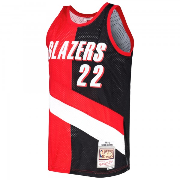 Игровая форма  Clyde Drexler Portland Trail Blazers Mitchell & Ness Hardwood Classics 1991/92 Split Swingman - Red/Black