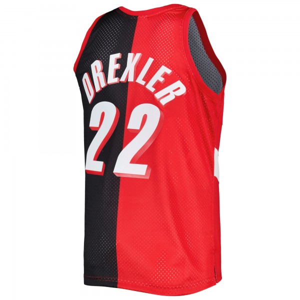 Игровая форма  Clyde Drexler Portland Trail Blazers Mitchell & Ness Hardwood Classics 1991/92 Split Swingman - Red/Black