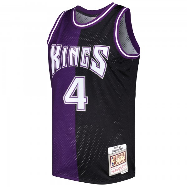Игровая форма  Chris Webber Sacramento Kings Mitchell & Ness Hardwood Classics 2000-01 Split Swingman - Purple/Black