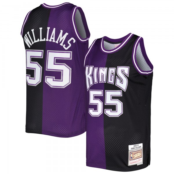 Игровая форма  Jason Williams Sacramento Kings Mitchell & Ness Hardwood Classics 2000-01 Split Swingman - Purple/Black