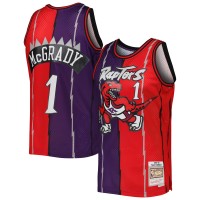 Игровая форма  Tracy McGrady Toronto Raptors Mitchell & Ness Hardwood Classics 1998-99 Split Swingman - Purple/Red