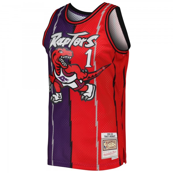 Игровая форма  Tracy McGrady Toronto Raptors Mitchell & Ness Hardwood Classics 1998-99 Split Swingman - Purple/Red