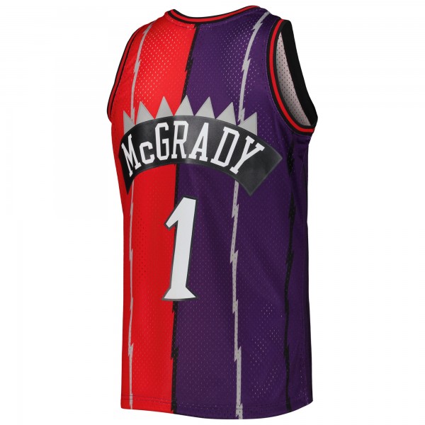Игровая форма  Tracy McGrady Toronto Raptors Mitchell & Ness Hardwood Classics 1998-99 Split Swingman - Purple/Red