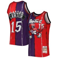 Игровая форма  Vince Carter Toronto Raptors Mitchell & Ness Hardwood Classics 1998-99 Split Swingman - Purple/Red