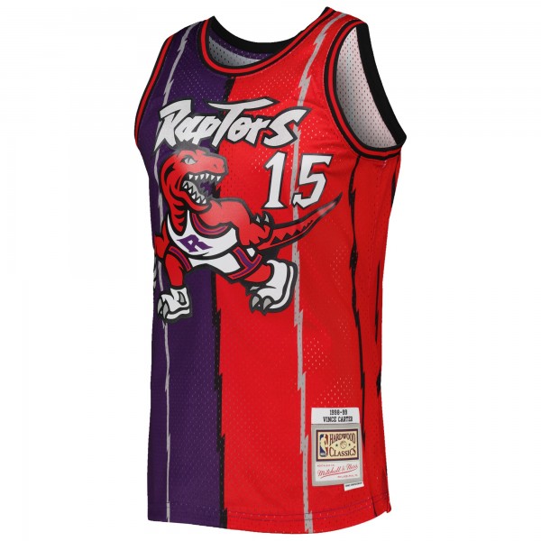 Игровая форма  Vince Carter Toronto Raptors Mitchell & Ness Hardwood Classics 1998-99 Split Swingman - Purple/Red
