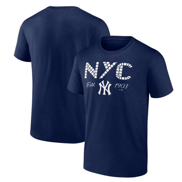 New York Yankees Navy Tiles T-Shirt