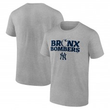 New York Yankees Heather Gray Bronx Bombers T-Shirt