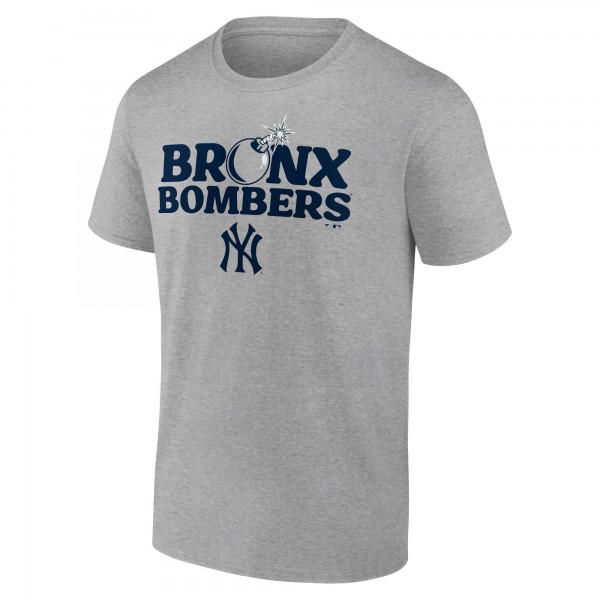 New York Yankees Heather Gray Bronx Bombers T-Shirt