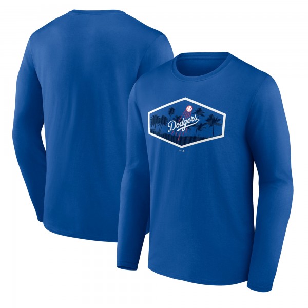 Los Angeles Dodgers Royal Scoreboard Long Sleeve T-Shirt