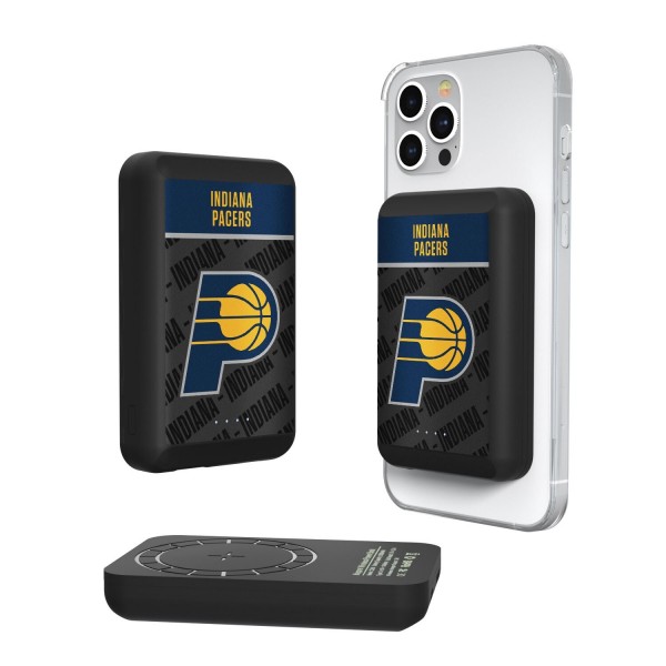 Indiana Pacers Endzone Design 5000mAh Wireless Mag Power Bank