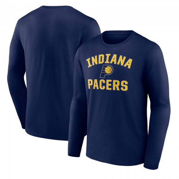 Indiana Pacers Navy Victory Arch Team Long Sleeve T-Shirt