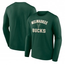 Футболка с длинным рукавом Milwaukee Bucks Victory Arch Team - Green