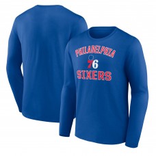 Philadelphia 76ers Royal Victory Arch Team Long Sleeve T-Shirt
