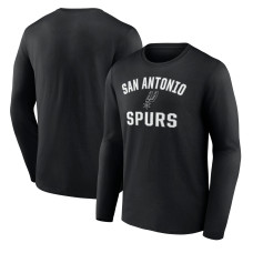 Футболка с длинным рукавом San Antonio Spurs Black Victory Arch Team
