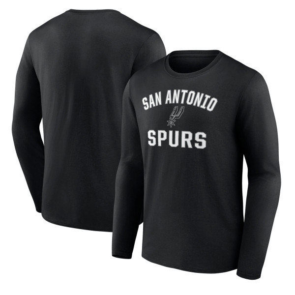 Футболка с длинным рукавом San Antonio Spurs Black Victory Arch Team