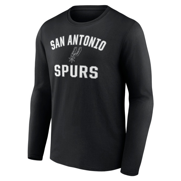 Футболка с длинным рукавом San Antonio Spurs Black Victory Arch Team