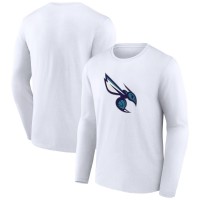 Футболка с длинным рукавом Charlotte Hornets White Alternate Logo