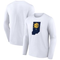 Indiana Pacers White Alternate Logo Long Sleeve T-Shirt
