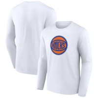Футболка с длинным рукавом New York Knicks Alternate Logo - White