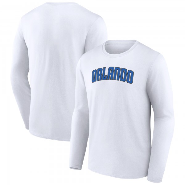 Orlando Magic White Alternate Logo Long Sleeve T-Shirt
