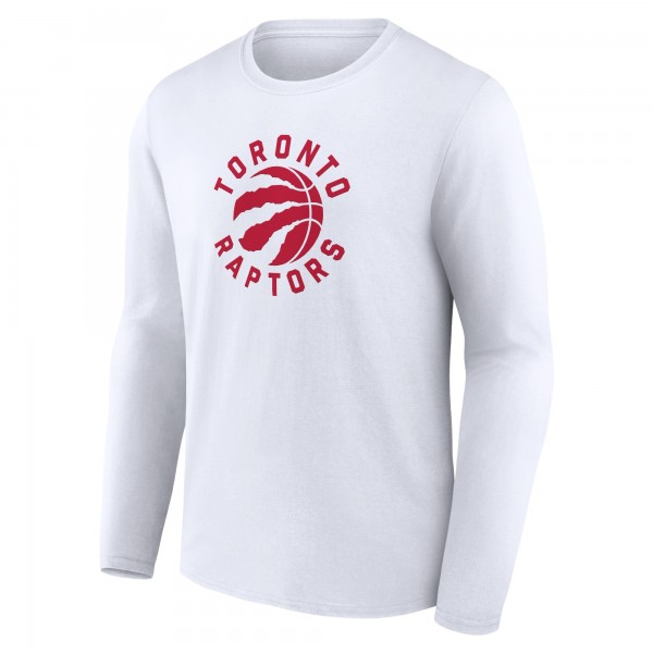 Toronto Raptors White Alternate Logo Long Sleeve T-Shirt