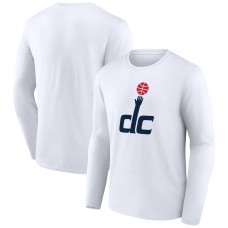 Washington Wizards White Alternate Logo Long Sleeve T-Shirt