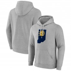 Indiana Pacers Gray Alternate Logo Pullover Hoodie