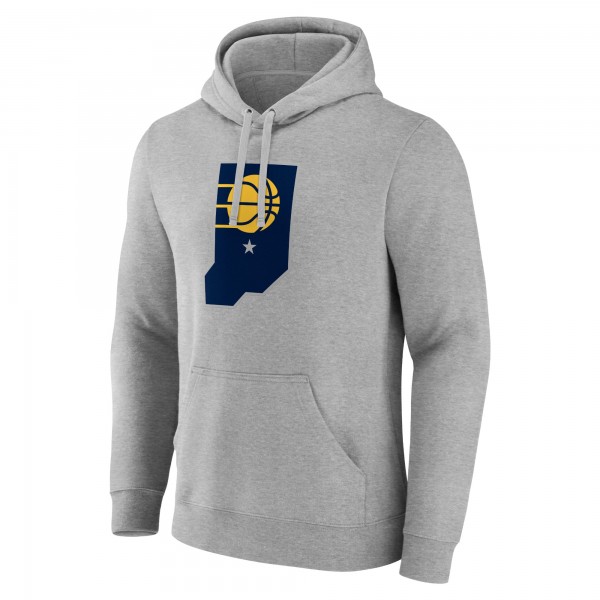 Indiana Pacers Gray Alternate Logo Pullover Hoodie