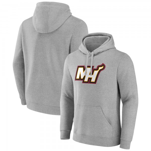 Miami Heat Gray Alternate Logo Pullover Hoodie