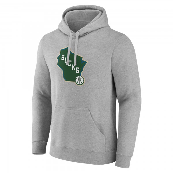 Толстовка Milwaukee Bucks Alternate Logo - Gray