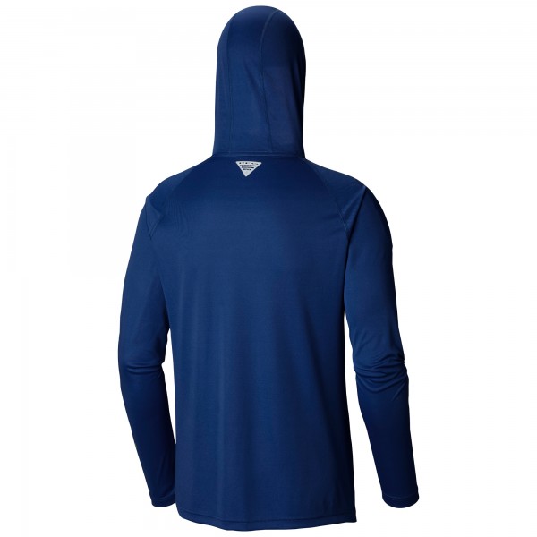 New York Yankees Columbia Navy Terminal Tackle Long Sleeve Hoodie T-Shirt