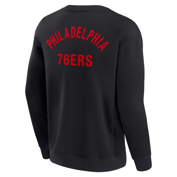 Кофта Philadelphia 76ers Fanatics Signature Unisex Super Soft Fleece Oversize Arch Crew - Black