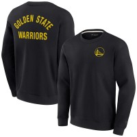 Unisex Golden State Warriors Fanatics Black Elements Super Soft Fleece Pullover Sweatshirt