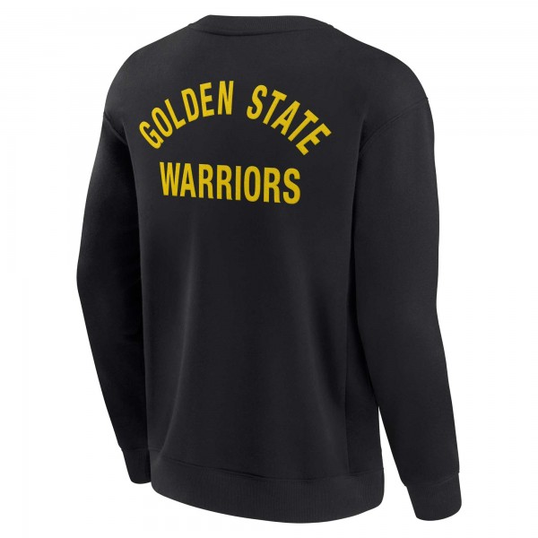 Unisex Golden State Warriors Fanatics Black Elements Super Soft Fleece Pullover Sweatshirt