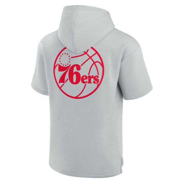 Футболка с капюшоном Philadelphia 76ers Fanatics Signature Unisex Super Soft Fleece - Gray