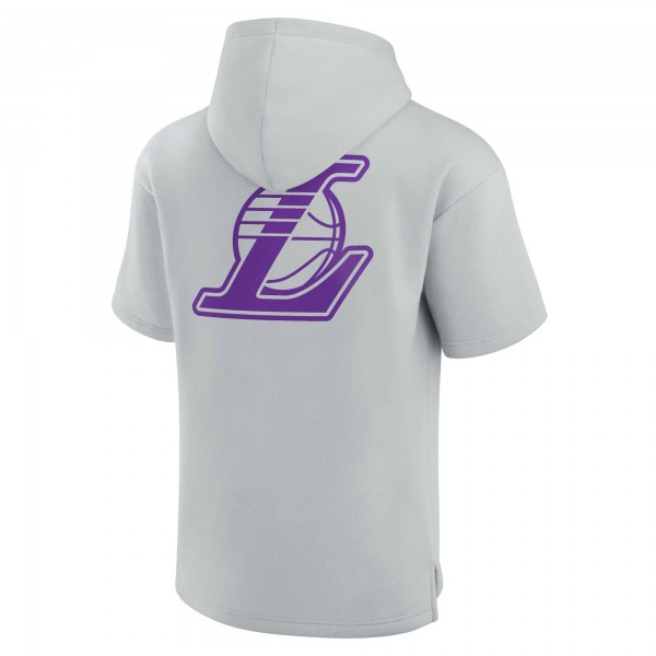 Футболка с капюшоном Los Angeles Lakers Fanatics Signature Unisex Super Soft Fleece - Gray
