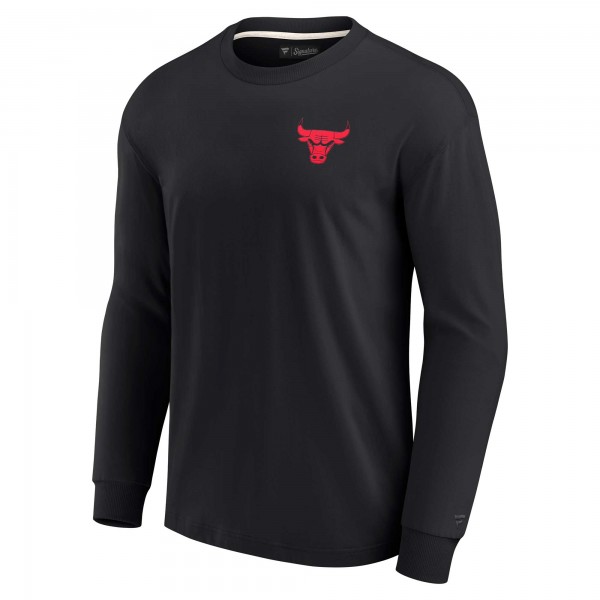 Футболка с длинным рукавом Chicago Bulls Fanatics Signature Unisex Super Soft - Black