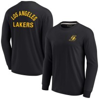 Футболка с длинным рукавом Los Angeles Lakers Unisex Elements Super Soft - Black