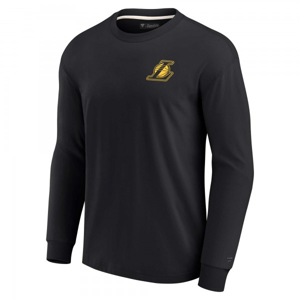 Футболка с длинным рукавом Los Angeles Lakers Unisex Elements Super Soft - Black