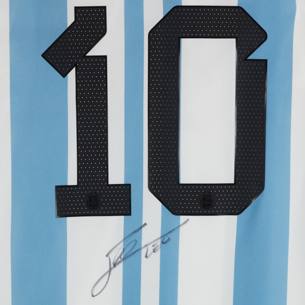 Джерси с автографом Lionel Messi Argentina National Team Fanatics Authentic 2022-23 Home