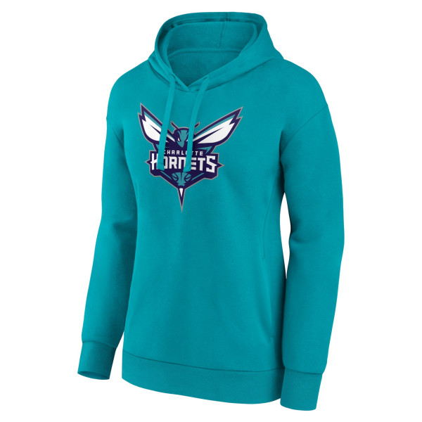 Женская толстовка Charlotte Hornets Teal Team Primary Logo