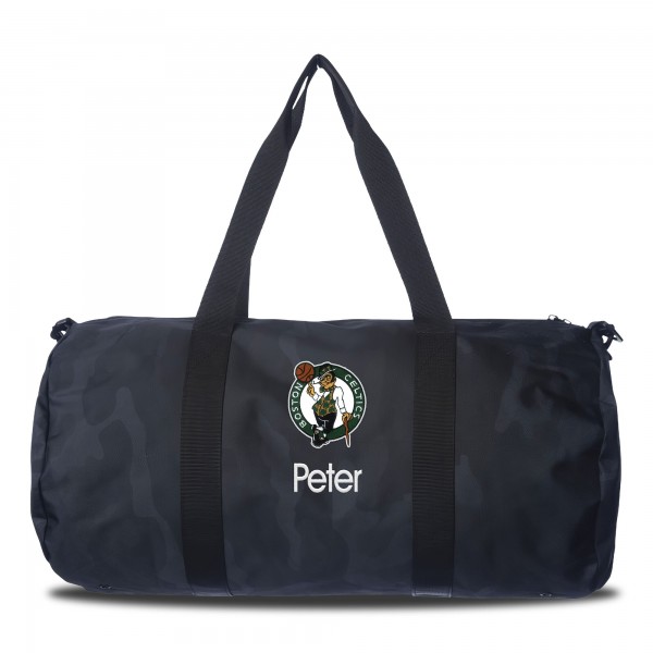 Именная спортивная сумка Boston Celtics Navy Camo Print