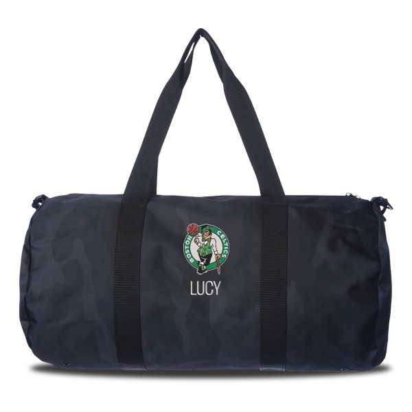 Именная спортивная сумка Boston Celtics Navy Camo Print