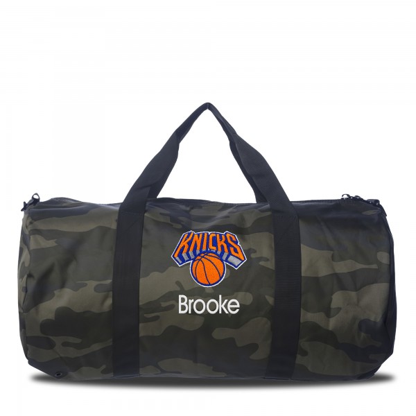 Именная спортивная сумка New York Knicks Camo Print