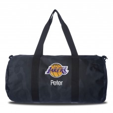 Los Angeles Lakers Navy Camo Print Personalized Duffel Bag