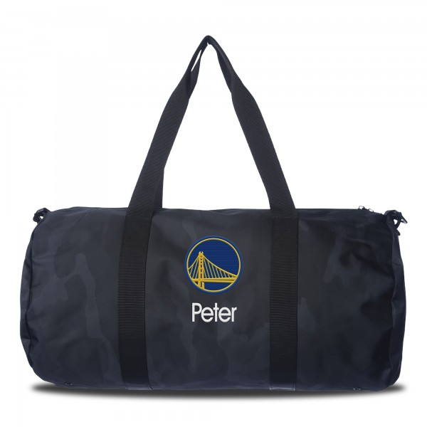 Именная спортивная сумка Golden State Warriors Navy Camo Print