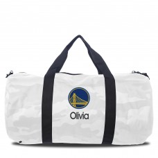 Именная спортивная сумка Golden State Warriors White Camo Print