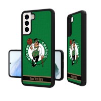 Чехол на телефон Boston Celtics Personalized Stripe Galaxy